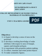 Unit 5 Teaching Geometry