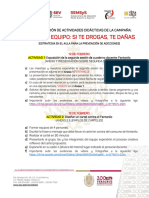 Actividades Didácticas de La Campaña - Si Te Drogas Te Dañas