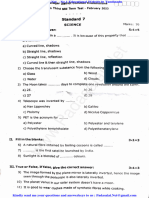 7th Science EM 3rd Mid Term Exam 2023 Virudhunagar District English Medium PDF Download