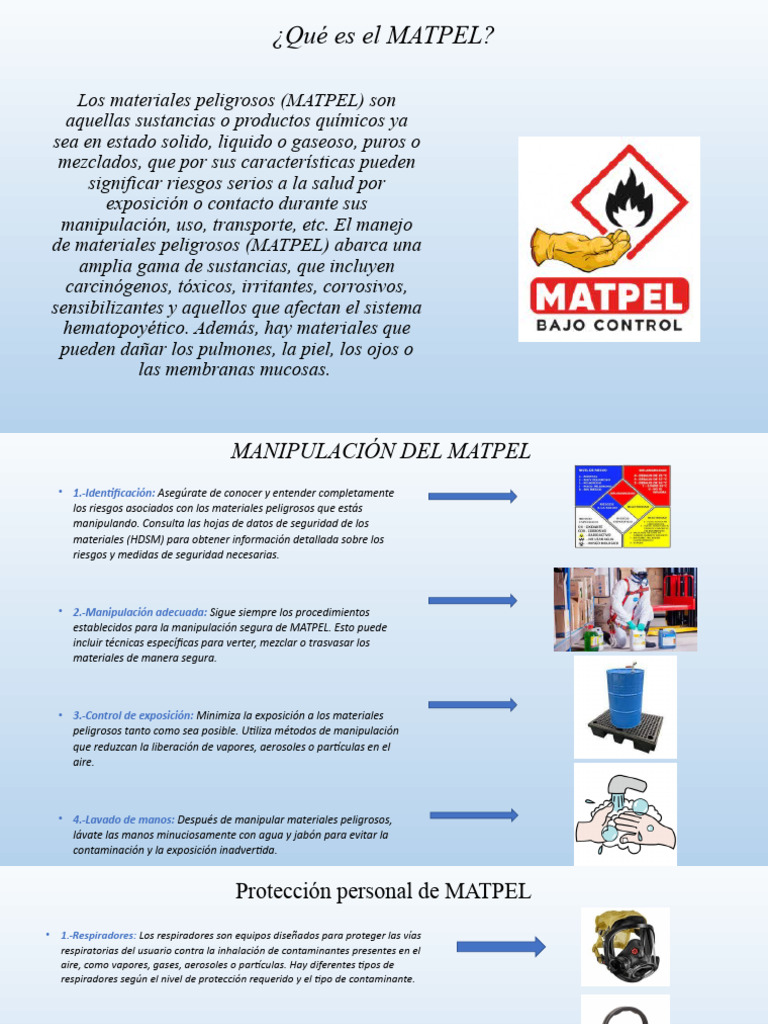 Guía de Manejo Seguro de MATPEL | PDF | Mercancías peligrosas ...