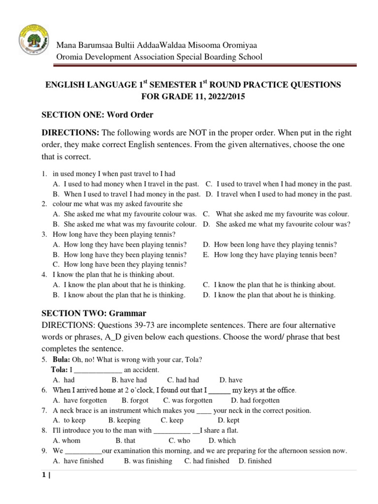 1st Sem Practice Questions For Mid Pdf