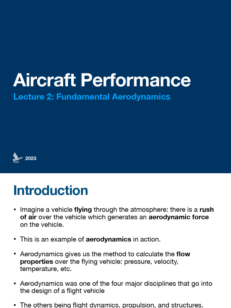 Fundamentals of Aircraft Aerodynamics | PDF