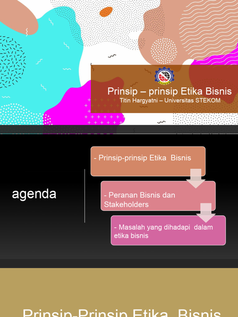 Pert-6.Etika Bisnis | PDF | Bisnis | Pengelolaan Keuangan & Uang