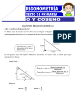 Seno y Coseno para Sexto de Primaria