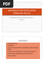 Slide 1 - Week 5 - Material For Speaking