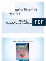 Slide 0 - Week 5 - Materials To Develop Listening Skills