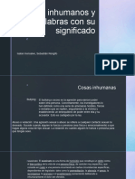 Actos Inhumanos y Palabras Con Su Significado 213