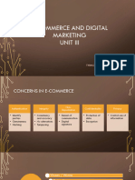 E-Commerce and Digital Marketing - Unit III