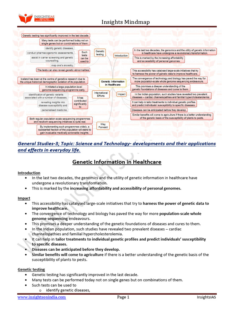 Image showcasing Genetic Information in Healthcare | PDF | Genetics | Whole Genome ...