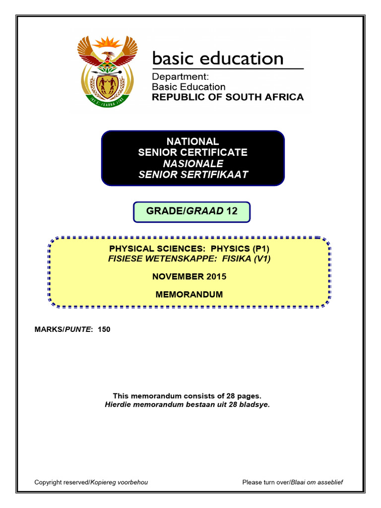 National Senior Certificate | PDF