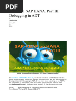 Abap Hana Adt Debugging