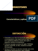 TERMISTORES. Características y Aplicaciones