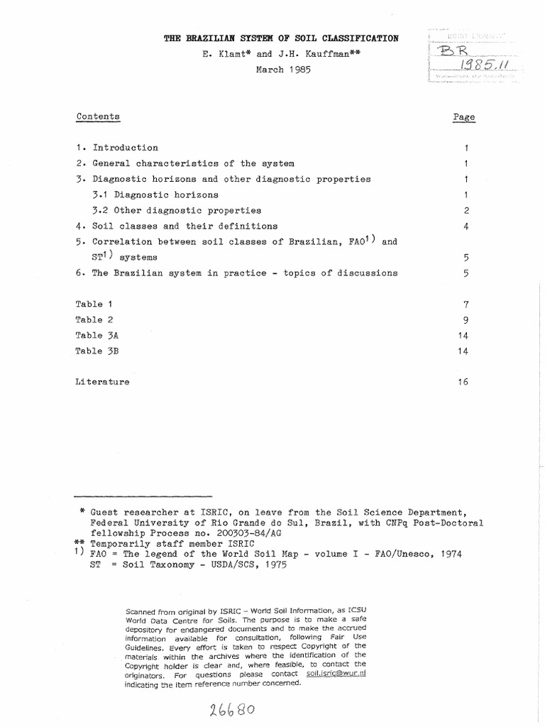 The Brazilian System of Soil Classification | PDF