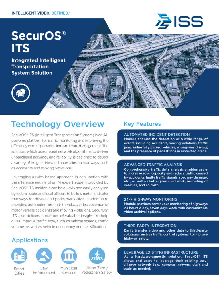 2023 SecurOS - ITS - Datasheet - v.1.1 - EN | PDF | Traffic | Computing