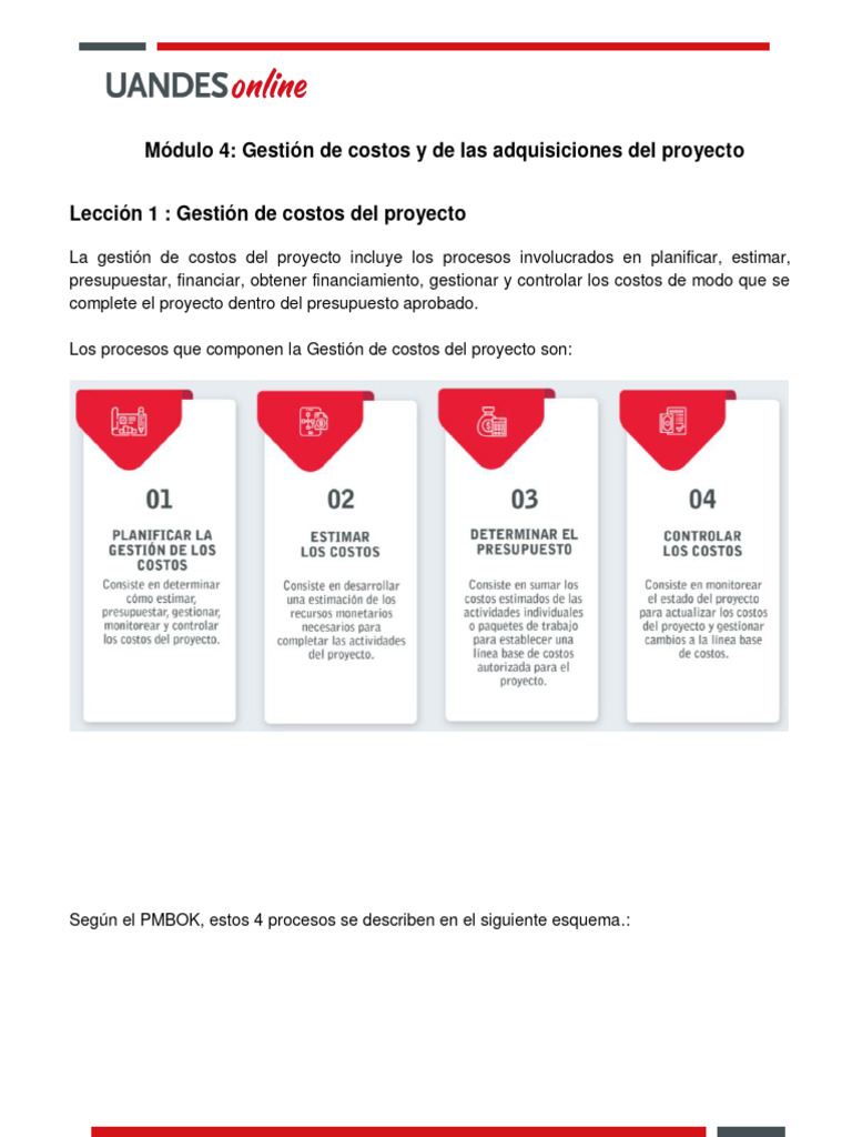 Control de Costos en Proyectos | PDF | Presupuesto | Business