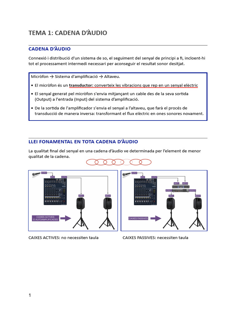 Audio Temes 1-5 | PDF