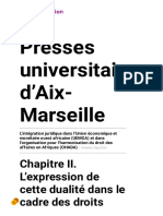 Presses Universitaires d'Aix-Marseille: Chapitre II. L'expression de Cette Dualité Dans Le Cadre Des Droits