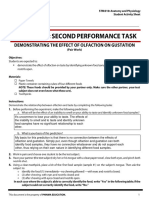 2ndQ Performance Task2 Pair Work Effect of Olfaction On Gustation