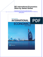 Original PDF International Economics 7Th Edition by James Gerber PDF Docx Full Chapter Chapter Scribd