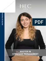 Brochure Master in Strategic Management 