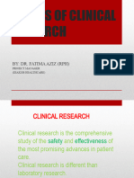 Clinical Research Presentation