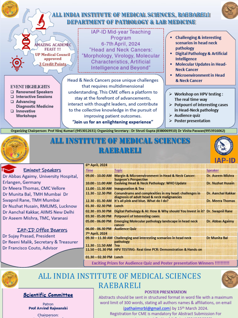 Iap-Id Mid Year Teaching 2024 - Aiims RBL - Feb | PDF | Medical ...
