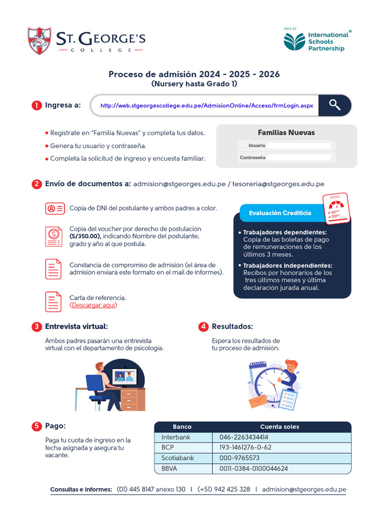 Cuotas de Ingreso St. George 2024-2026 | PDF