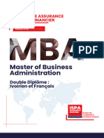 Master of Business Administration: Mba Banque Assurance & Marche Financier