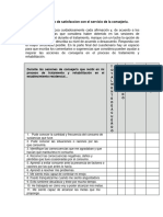 Cuestionario de Satisfacción Con El Servicio de Consejería