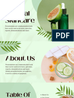 Green Aesthetic Natural Skincare Presentation