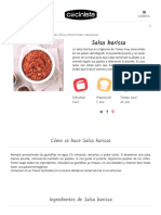 Receta de Salsa Harissa