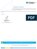 Certificado AFP