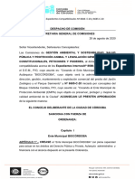 Despacho Comisión BIOCORDOBA 20 DE AGOSTO