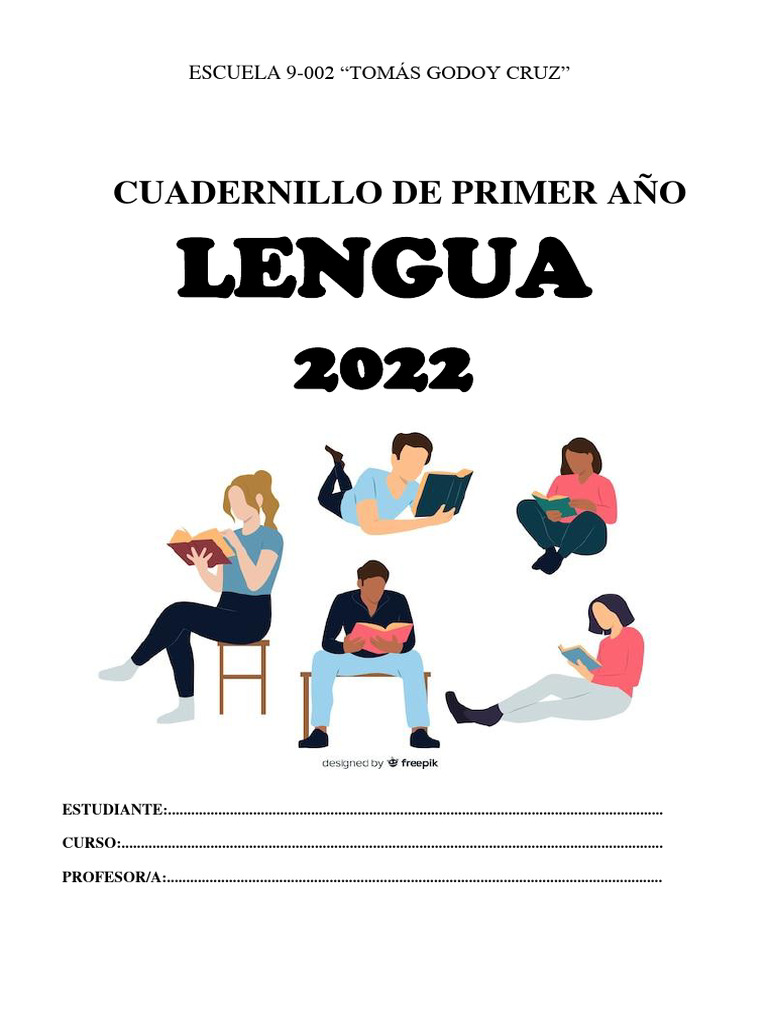Cuadernillo Lengua y Literatura de Primer Año 2022 Escuela Tomás Godoy ...