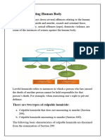 Offences Affecting Human Body