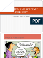 Plagiarism and Academic Integrity Pi
