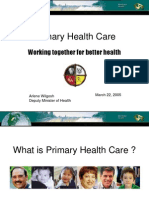 Primary Health Care: Working Together For Better Health