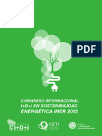 Congreso Internacional I D I en Sostenibilidad Energetica INER 2015