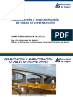 Charla Organización y Administración de Obras de Construcción