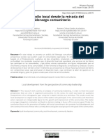 El Desarrollo Local Desde La Mirada Del Liderazgo Comunitario