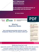 Seminar 2 - The Foundations of Entrepreneurship and Its Process