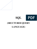 SQL Notes 1