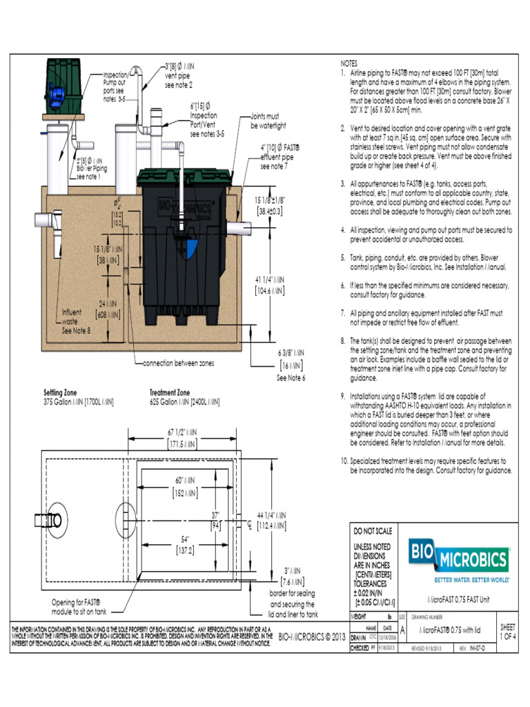 MicroFAST 0.75 FAST Unit - PAGE1 | PDF | Plumbing | Pipe (Fluid Conveyance)