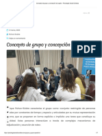 Concepto de Grupo y Concepción de Sujeto - Psicología Social Córdoba