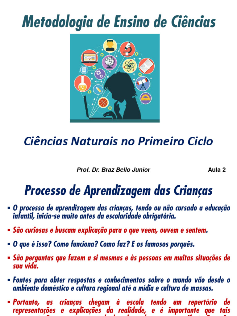 Metodologia de Ensino em Ciências Naturais | PDF | Science | Aprendizado