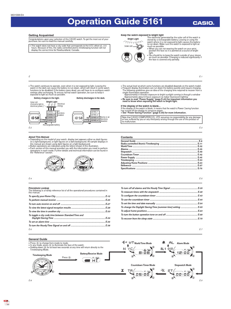 Casio Wave Ceptor PDF Daylight Saving Time Electrical Engineering