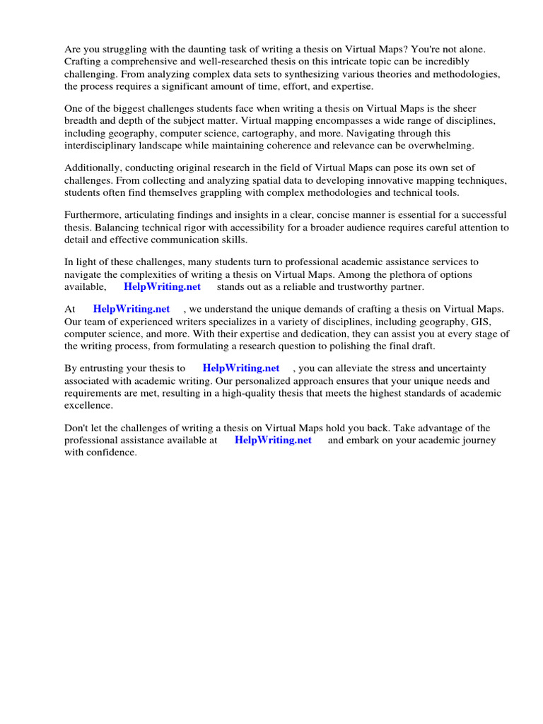 Virtual Map Thesis Pdf Cartography Thesis