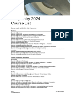 UTS Early Entry Program 2024 Course List V4 PDF