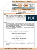 Septiembre - 2do Grado Educación Socioemocional (2019-2020)