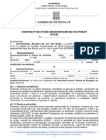 Contract de Studii Doctorale Taxa 2022